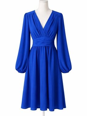 ✨ SHEIN Royal Blue Long Sleeve Dress – Size Large ✨